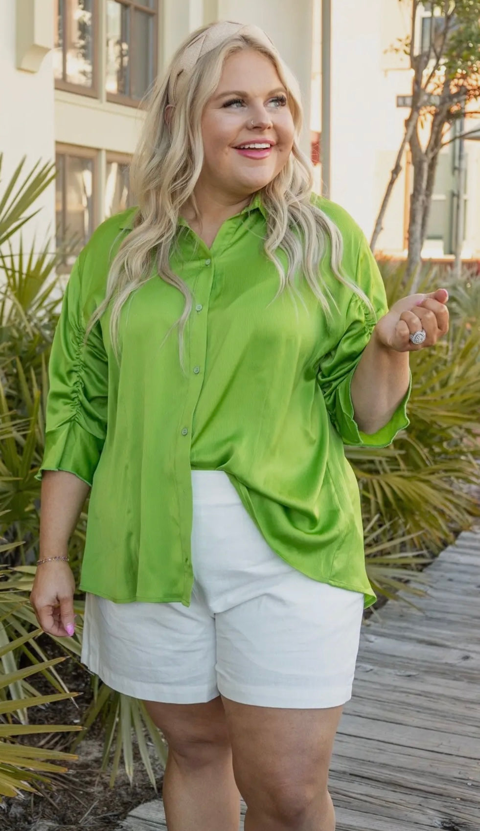 Limelight Button Up Blouse