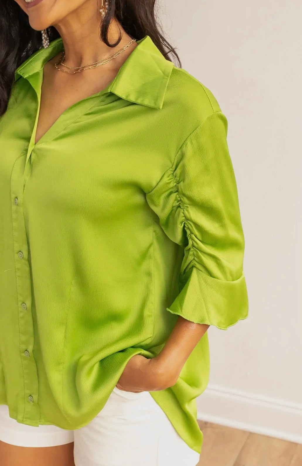 Limelight Button Up Blouse