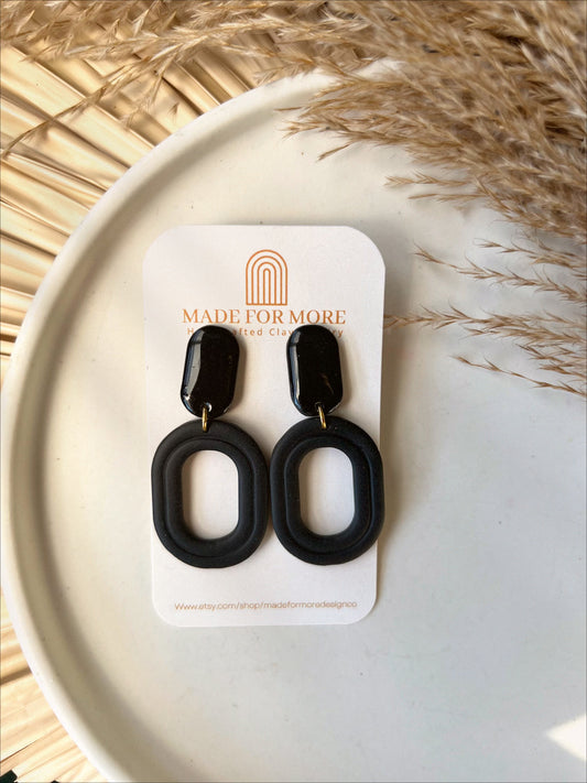 Black as Night Earrings